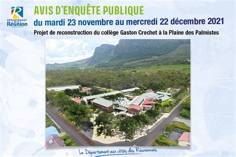 Avis d'enquête publique (clôturé) du 23 novembre au 22 décembre 2021