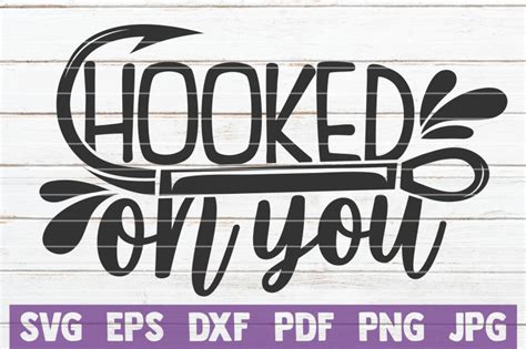 Hooked On You Svg Cut File By Mintymarshmallows Thehungryjpeg