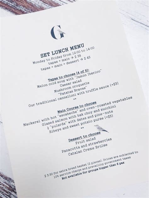 New Set Lunch Menu Indulge In Gaig Restaurant Singapore Facebook