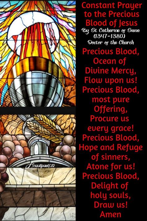 Our Morning Offering 2 July Constant Prayer To The Precious Blood