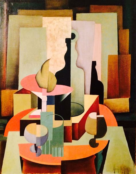 Henrietta M King Cubist Still Life American California 1930 Modernism
