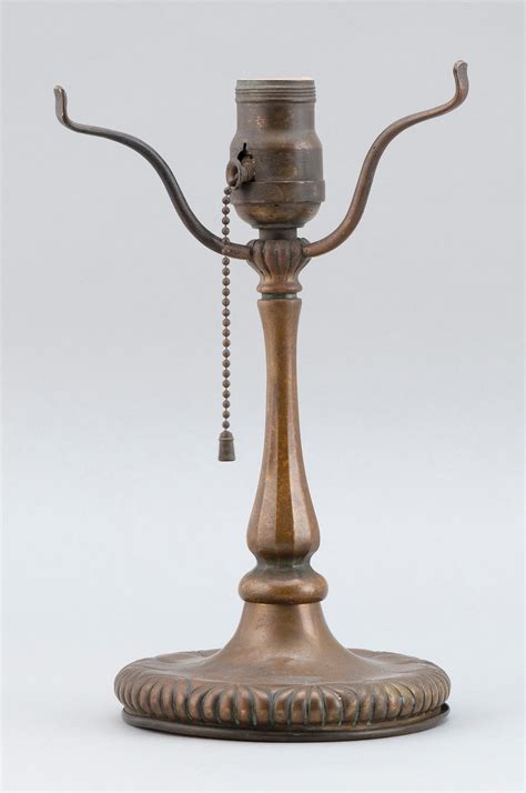 Lot Tiffany Studios Bronze Lamp Base New York Circa 1900 02