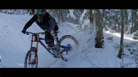 Epic Raw Downhill Mountain Biking On Snow Youtube