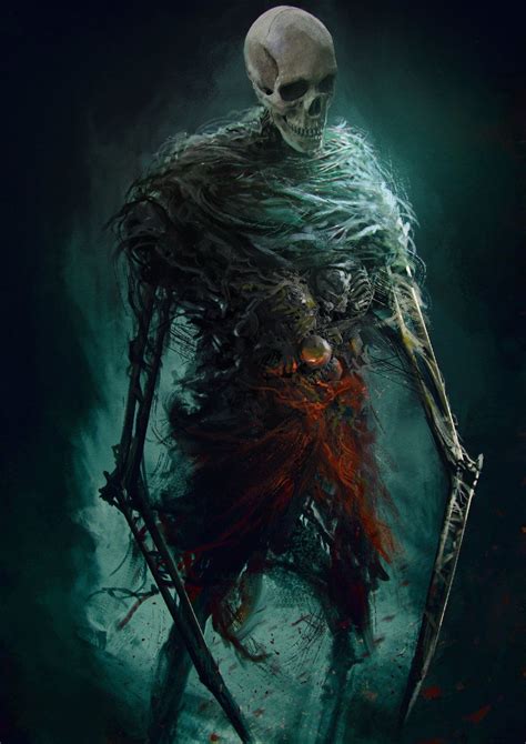 Skeleton Assassin By Shredderdima Undead Art Dark Fantasy Artwork