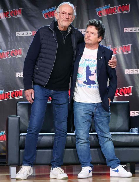 Michael J Fox And Christopher Lloyd Reunite At Comic Con