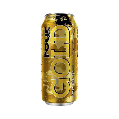 Bebida Alcohólica Preparada Four Loko Gold Lata 473ml Oechsle