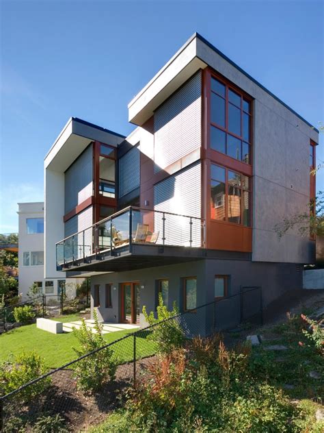 Sleek Modern Home Exterior With Gorgeous View Hgtv
