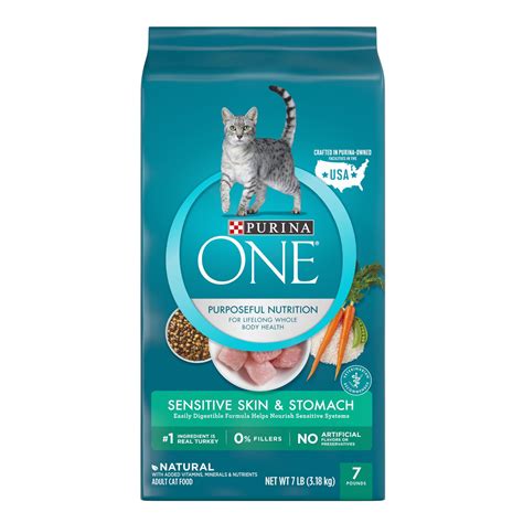 Purina one cat +plus tailored formulas build on an already solid foundation, creating tailored pet food options that support specific needs like ideal weight, healthy aging, hairballs and more. Purina ONE Special Care Sensitive Systems Adult Cat Food ...