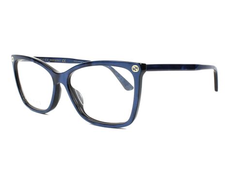 gucci eyeglasses gg 00250 005 blue visionet