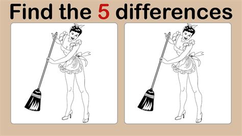 Look And Find 5 Differences No73 Sexy Spot The Difference Illustration Game Image Game