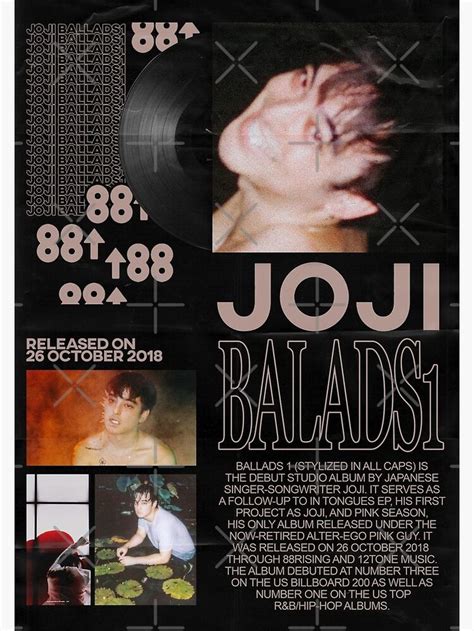 Joji Ballad1 Poster Poster By Jatiiwkeh Redbubble Music Poster