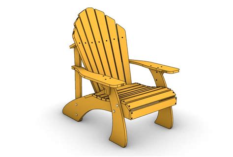 Adirondack Child Size Chair Plans Pdf Format File Svg Dwg Etsy