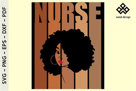 afro nurse svg black woman nurse svg grafik von wood design · creative fabrica