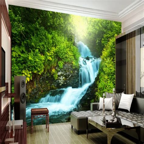 Beibehang Custom Nature Wallpaper 3d Stereoscopic 3d Photo Wall Living