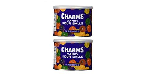 Charms Assorted Sour Balls 12oz Cannister Pack Of 2