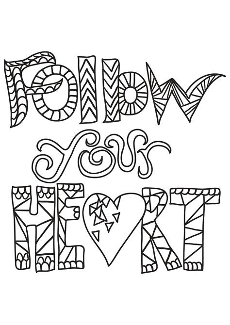 Coloring Page Free Book Quote Quotes Adult Coloring Coloring Home