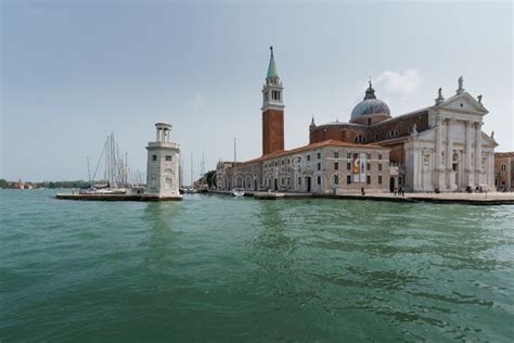 San Giorgio Maggiore Island In Venice Italy Editorial Stock Photo
