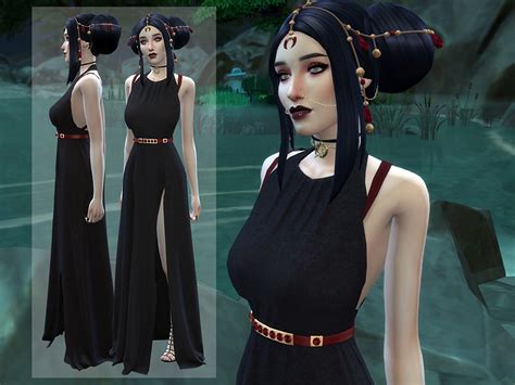 The Sims Resource Dailiaas Vampire Luna Dress Retex Mesh Needed