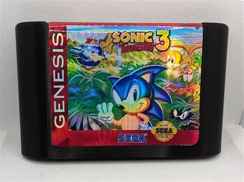 Giant Sega Genesis Cartridge Sonic The Hedgehog 3 Etsy