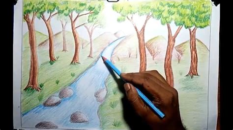 12:06 sandip maji 258 просмотров. How to Draw Scenery of Waterfall Step by Step with Pencil ...