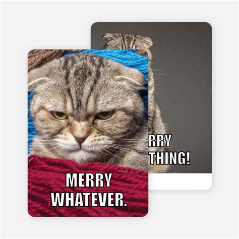 Merry Whatever Photo Holiday Cards Paper Culture