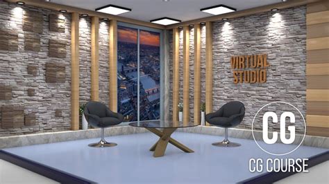 How To Make A Virtual Studio In Cinema 4d Part 2 Tv Studio Set