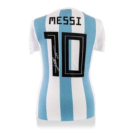 Lionel Messi Signed Special Edition Messi Argentina World Cup T Shirt Genuine Signed Sports