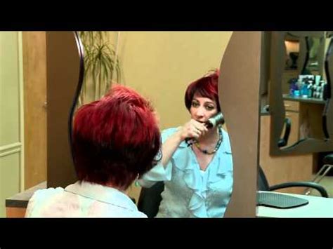 Brush your hair properly to detangle the knots. How to: Blow Dry and Style Short Hair - YouTube