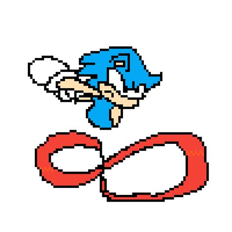 Pixilart Classic Sonic Running By Soniciscool1833