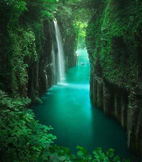 Peaceful Takachiho Gorge In Kyushu Japan Nature Photography