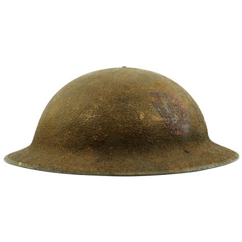 Original Us Wwi M1917 28th Infantry Division Doughboy Helmet With Te