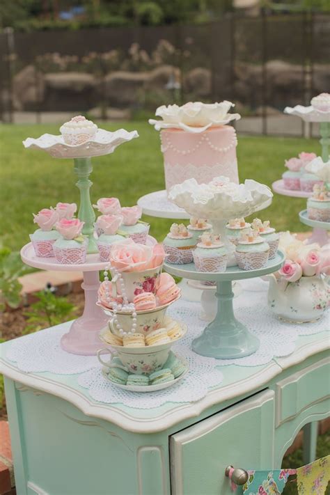 Oh, baby, put the kettle on! Vintage Tea Party | Kara's Party Ideas | Vintage tea ...