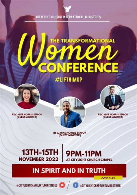 Women Conference Flyer Template Postermywall