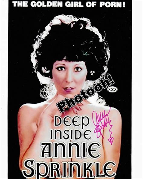 Annie Sprinkle X Celebrity Photo Autograph Reprint Rp Mdc Ebay
