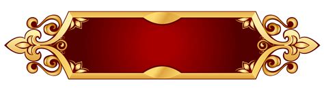 Golden Banner Transparent Background Png Png Arts