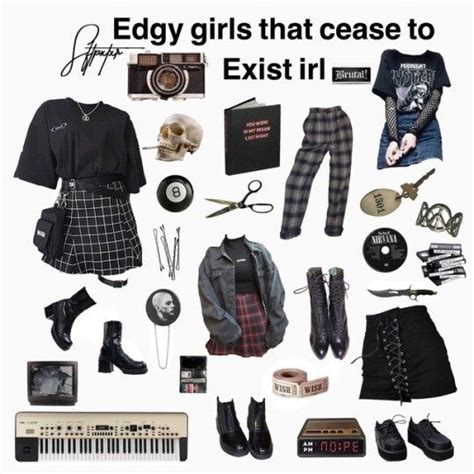 Edgy Girls That Cease To Exist Irl Starter Pack Outfit Ideas Unisex