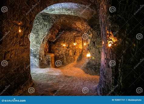 Abandoned Chalky Underground Cave Monastery Underground Church In