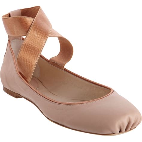 Chloé Criss Cross Ankle Strap Ballet Flat At Shoes Ballet Flats Chloe Ballet Flats