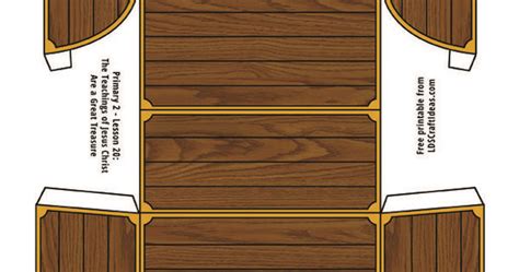 Printable treasure chest template | the downloadable version at the