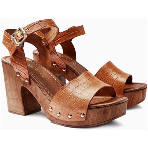 Buy Tan Leather Wood Look Sandals From The Next Uk Online Shop Tan
