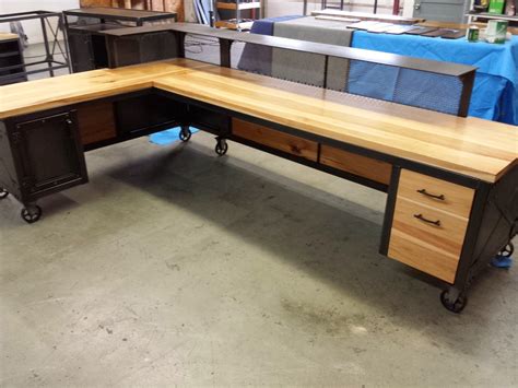 Real Industrial Edge Furniture Llc Industrial Reception Desk