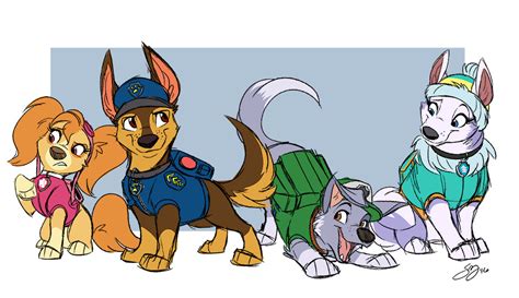 Furrybooru 2016 Ass Up Backpack Canid Canine Canis Chase Paw Patrol