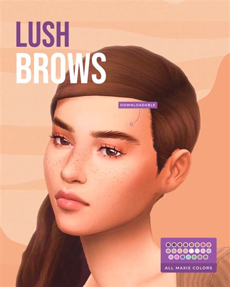 Lush Eyebrows Twistedcat On Patreon In 2022 Sims 4 Characters Sims
