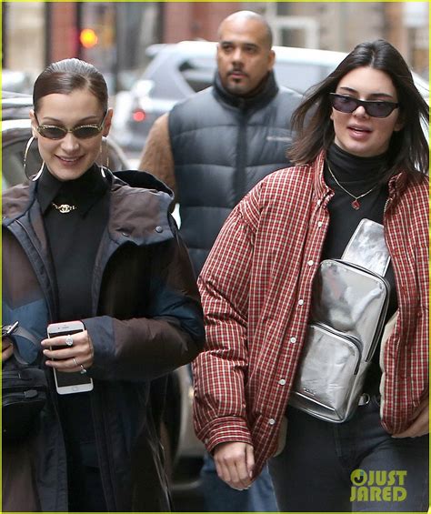 Full Sized Photo Of Bella Hadid Pokes Kendall Jenners Butt Kendall Jenner Gets A Poke From