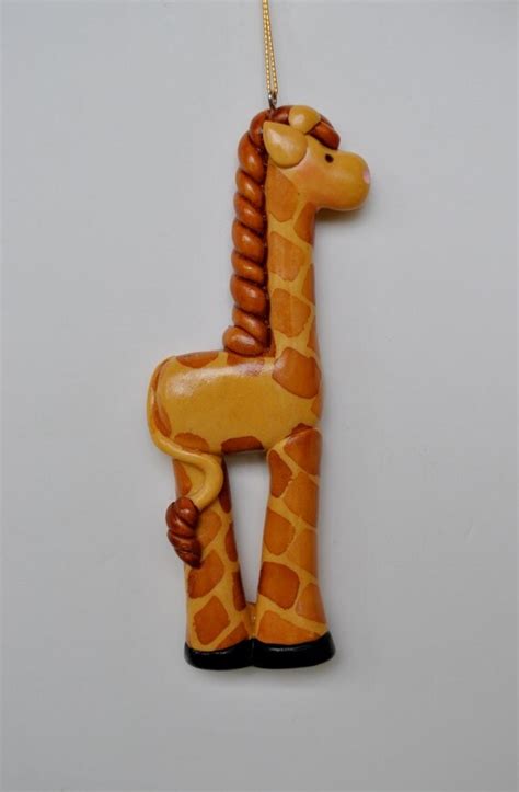 Personalized Giraffe Christmas Ornament By Cyndesminis On Etsy