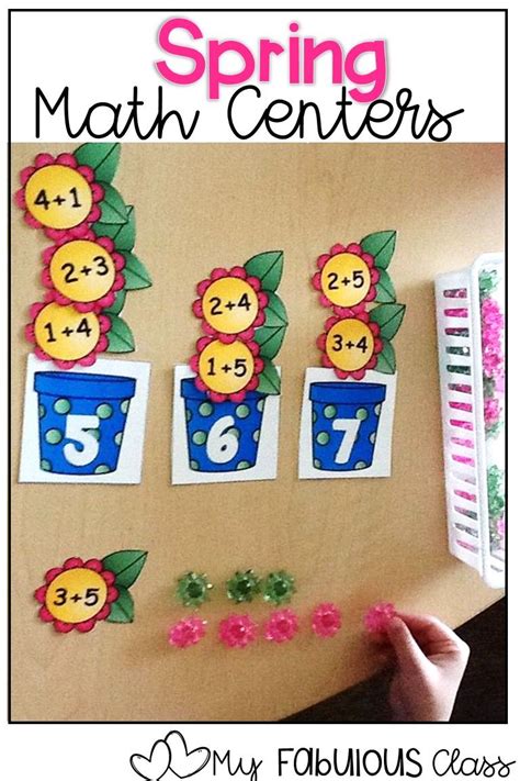 Spring Math Centers For Kindergarten Spring Preschool Activities