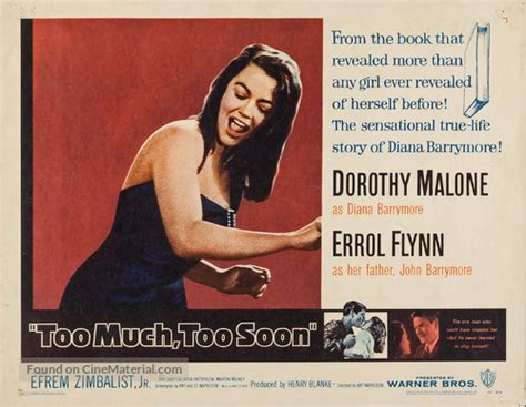Too Much Too Soon 1958 Movie Poster