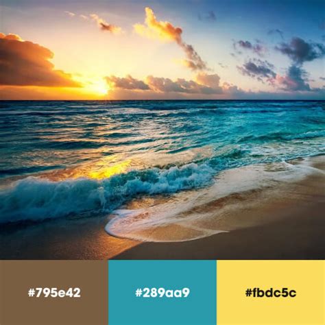 Create color palettes with the color wheel or image, browse thousands of color combinations from the adobe color community. 12 Beach Sunset Color Palettes with HEX Codes | Logo ...