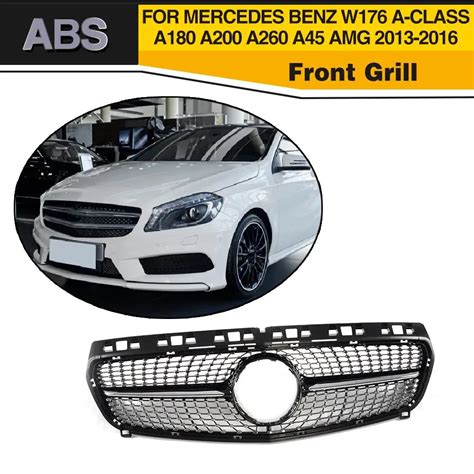 Abs Diamond Front Grill Grille For Mercedes Benz W176 A Class A180 A200