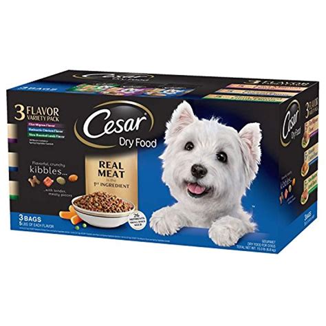 How to transition dog food from dry to wet. Cesar Dry Dog Food Variety Pack, 15 lbs. (3 flavors, 5 lb ...
